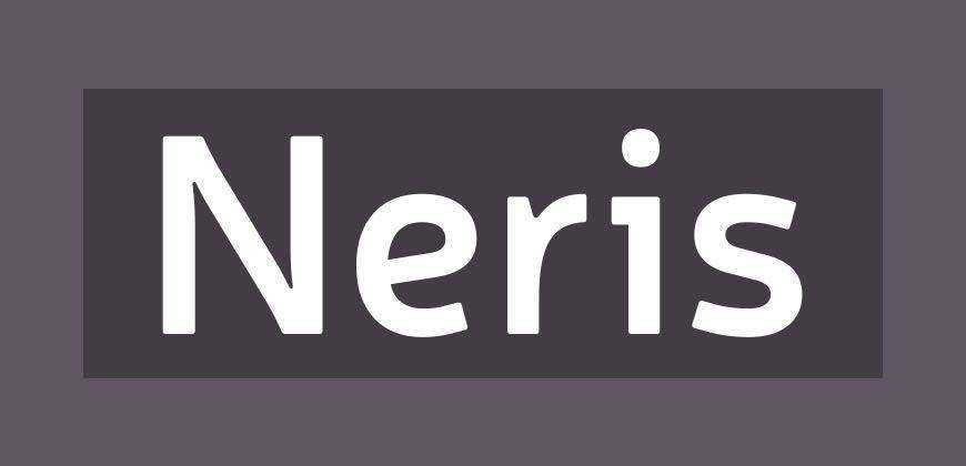 Neris free clean font typeface