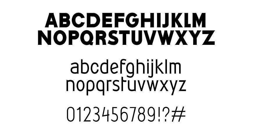 Corporata free title headline typography font typeface