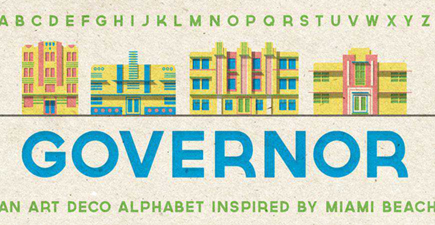 Governor free title headline typography font typeface