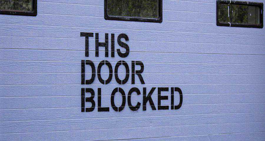 this door is blocked