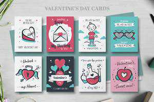 Valentines day card collection