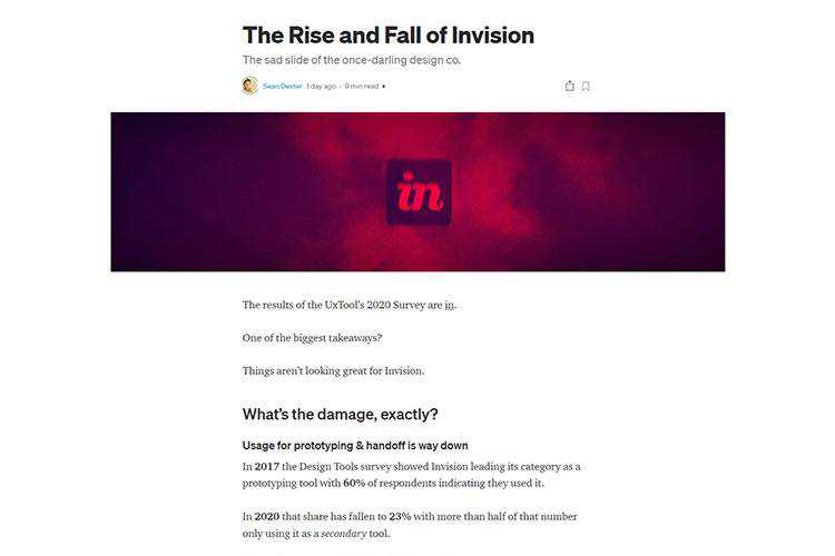Example from The Rise and Fall of Invision