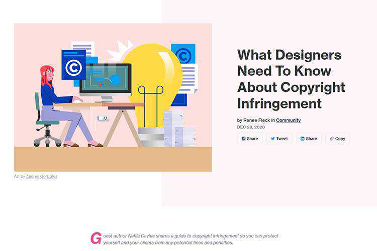 Example from What Designers Need to Know About Copyright Infringement