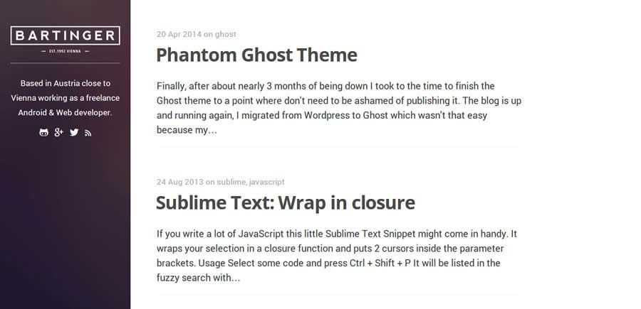 Phantom Theme theme ghost free