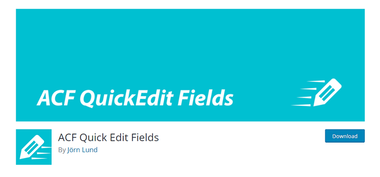 ACF Quick Edit Fields