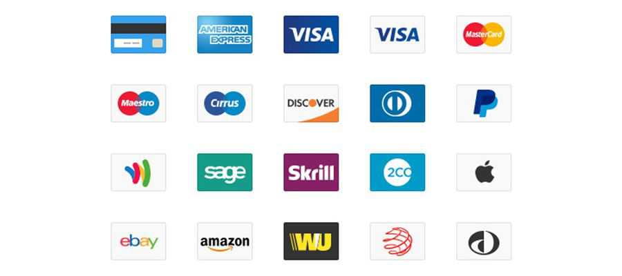 Credit Card Web Icons psd png