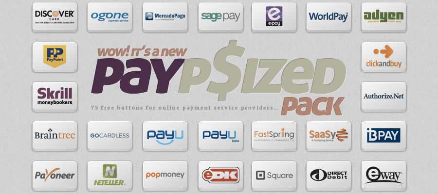 Buttons For Online Payment Service Providers psd png