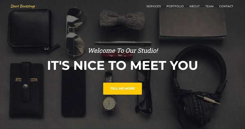 Agency One-Page Bootstrap 5 free bootstrap web template html html5 responsive mobile-first
