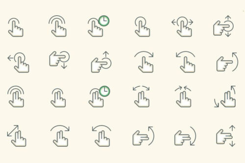 15 Free Gesture Icon Sets for Mobile App Designers