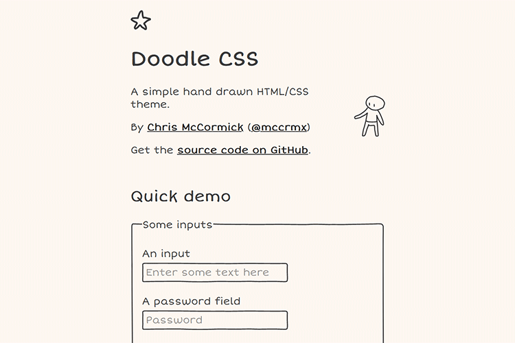 Contoh dari Doodle CSS