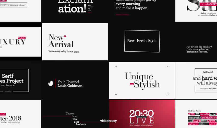 ae adobe after effects template motion design project files video movie titles typography type