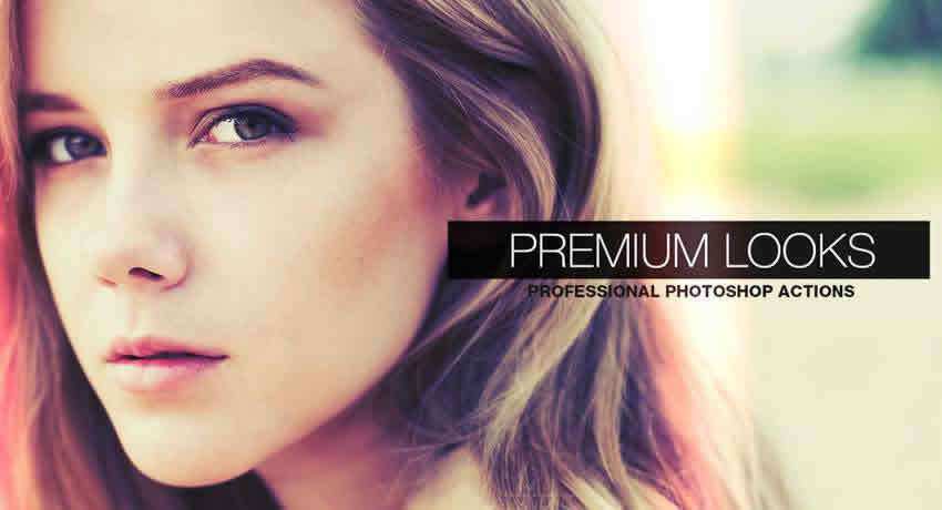 Premium Looks light leak effects photo free photoshop actions