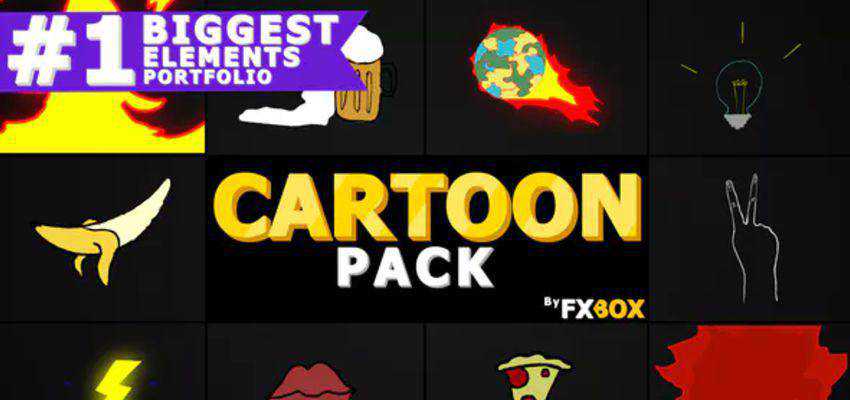 Cartoon Elements After Effects Template