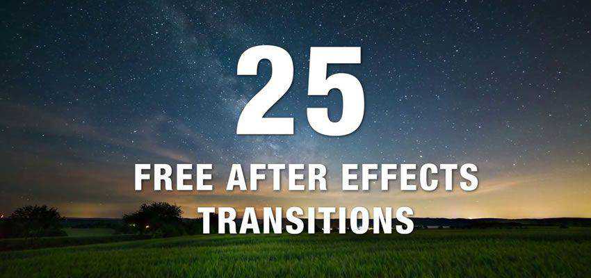 Collection of 25 Free After Effects Transitions
