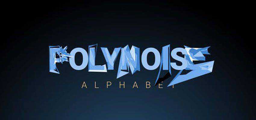 PolyNoise Alphabet Animated Typeface