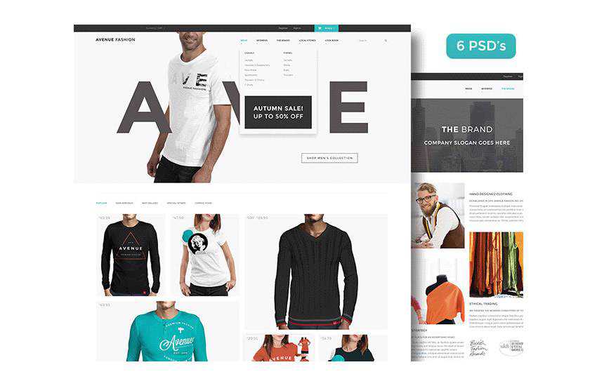 10 Free eCommerce & Shopping PSD Web Templates