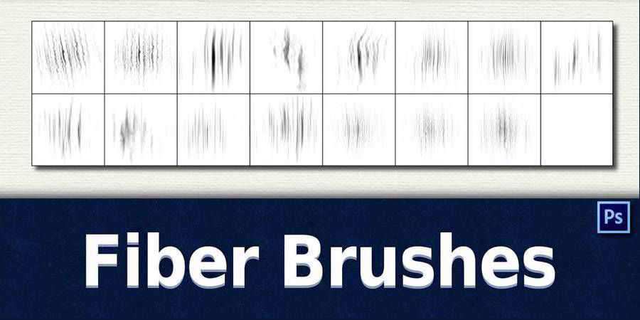 Free Photoshop Fiber Brushes there are 16 Brushes in the pack