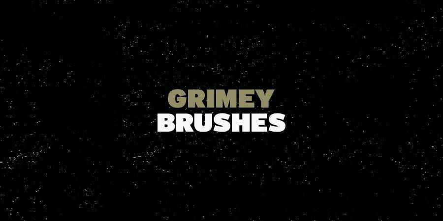 Free Photoshop Grimey Brushes there are 5 Brushes in the pack