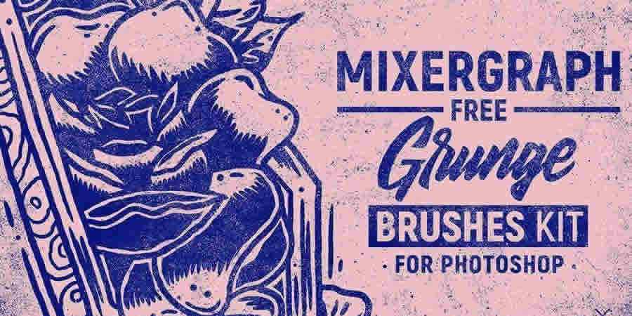 Mixergraph Grunge free photoshop brushes ABR