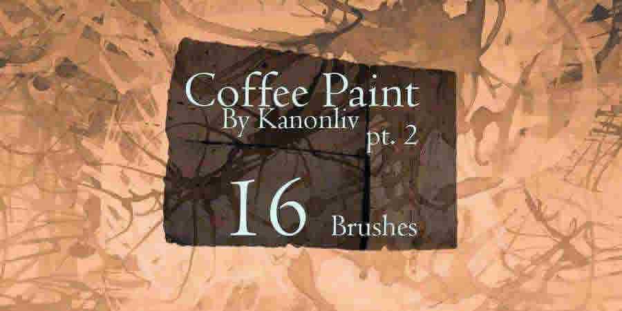 Coffee Paint Photoshop Brushes Tools Presets Free ABR