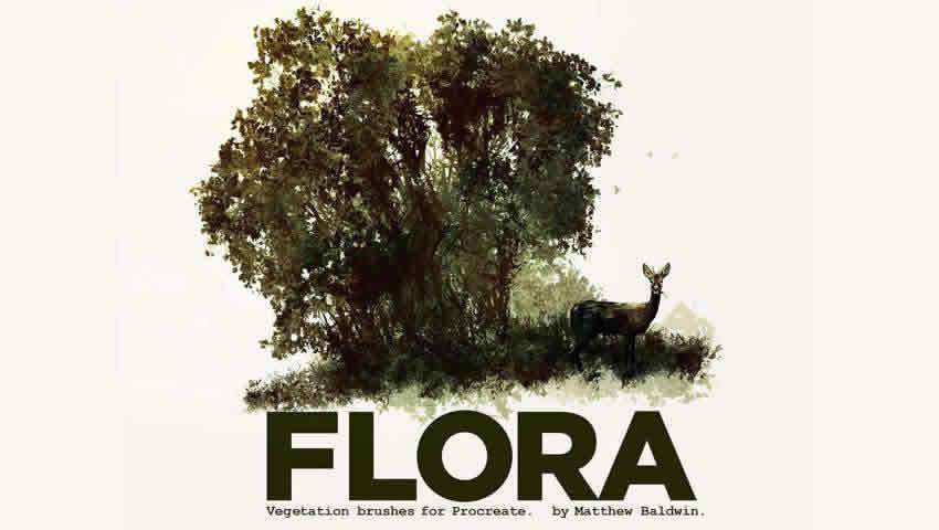 Flora Vegetation Brushes for Procreate