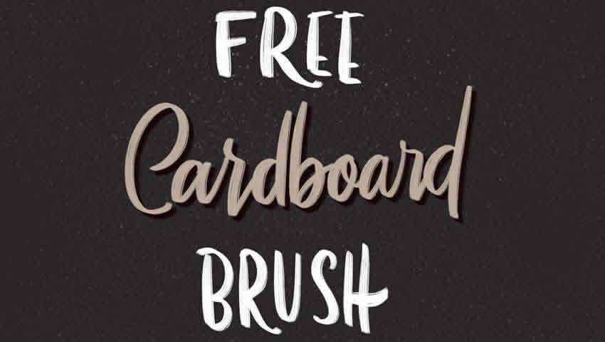 Cardboard Procreate Brush