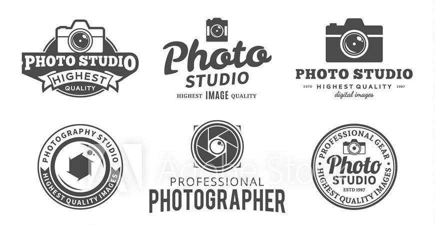 Studio Logos Labels Icons photographer camera photography