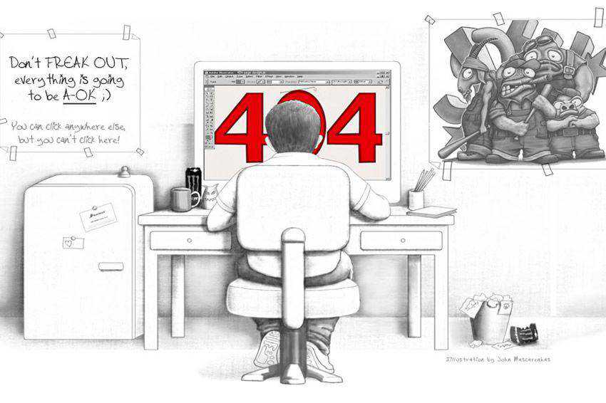 Oh Snap Error 404 page not found web design inspiration