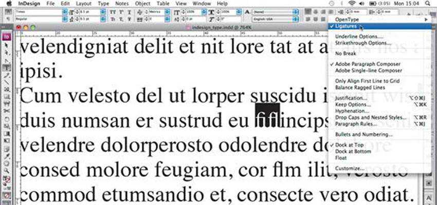 Work With Type in InDesign