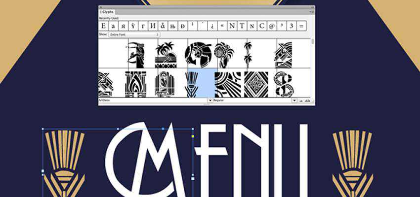 How to Use Glyphs InDesign Panel