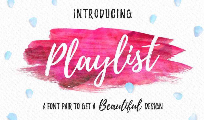 Free font typography script playlist