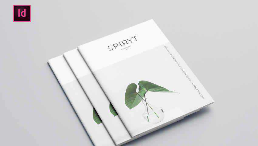 Free Minimal Magazine InDesign Template