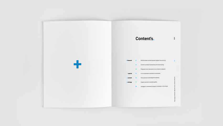 book index page template