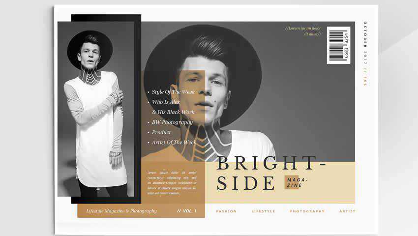 Modern Fashion Magazine InDesign Layout