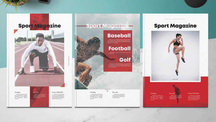 Sport Magazine InDesign Template