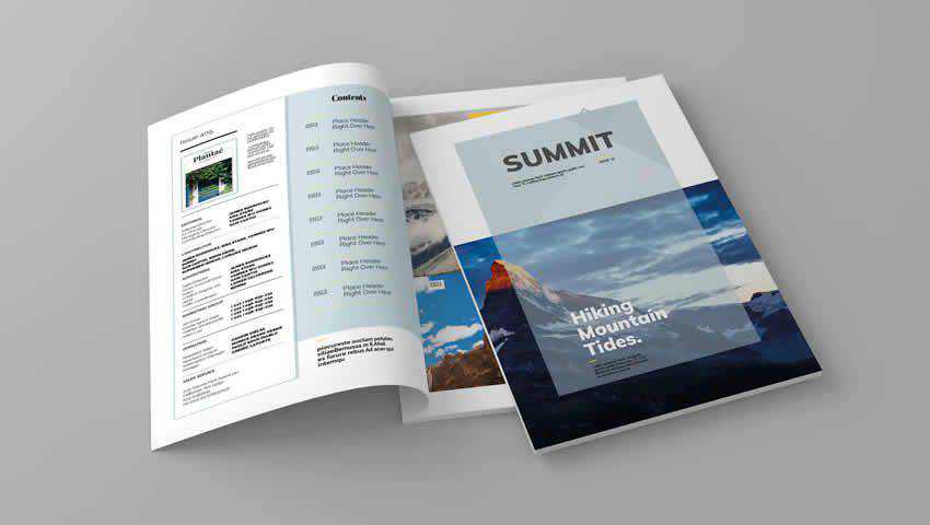 Summit Magazine InDesign Template