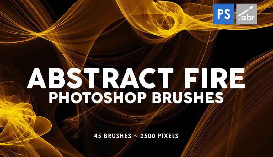 45 pinceles de Photoshop geométricos fractales de fuego abstracto gratis