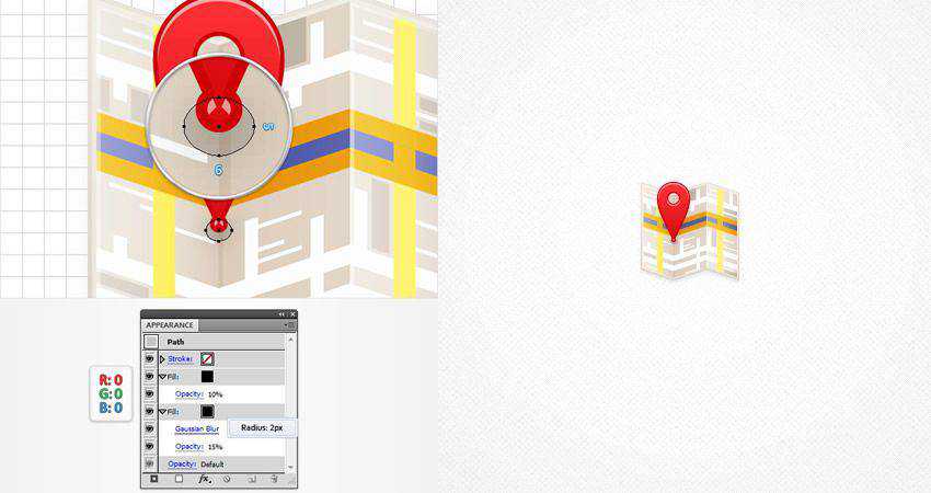 How to Create a Map Icon adobe illustrator tutorial