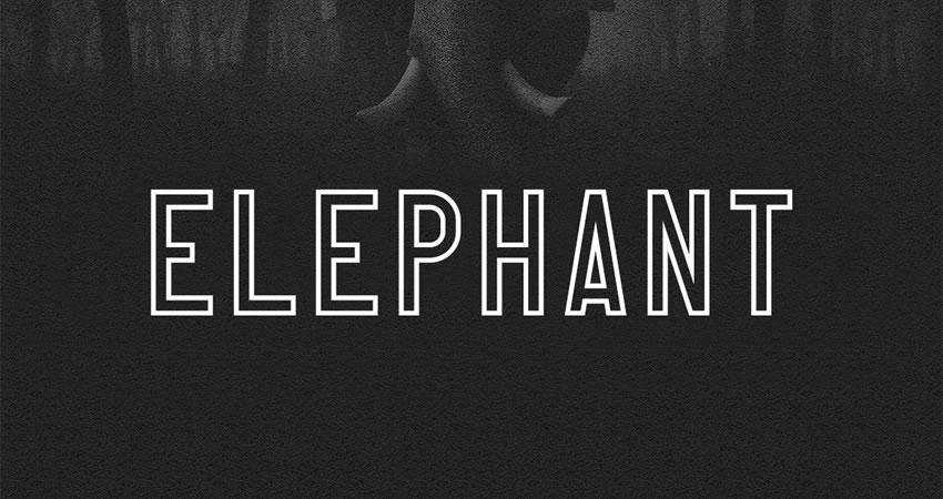 Elephant free outline font family