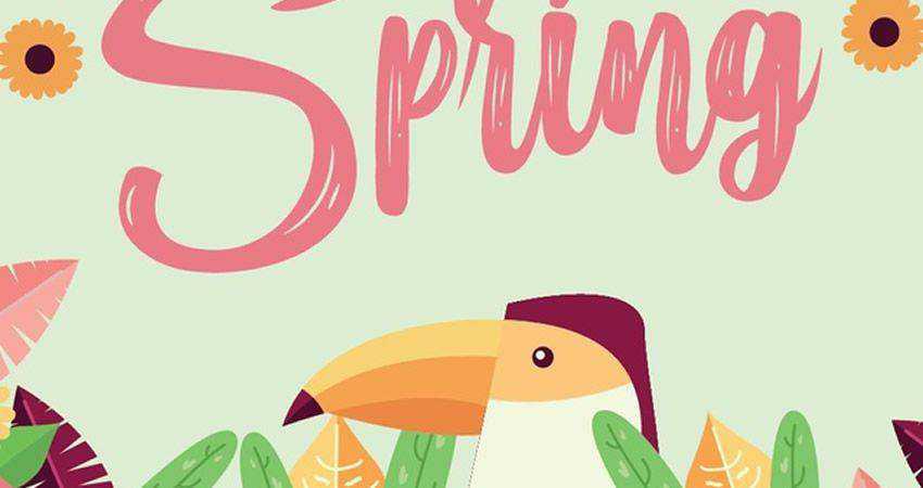 How to Create a Colorful Spring Poster adobe illustrator tutorial