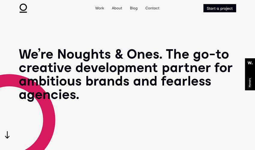 Noughts Ones business corporate website web design inspiration ui ux