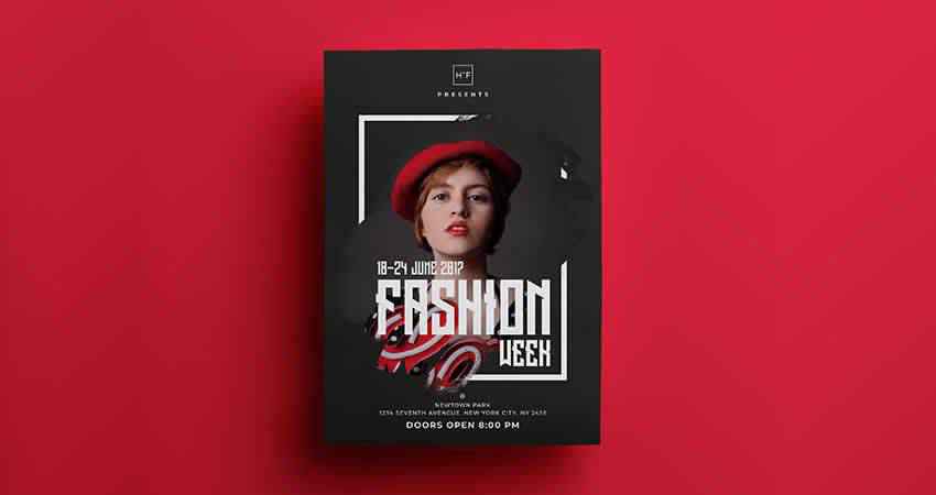 Fashion Event Flyer Template Photoshop PSD