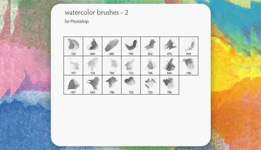 watercolor photoshop brushes free