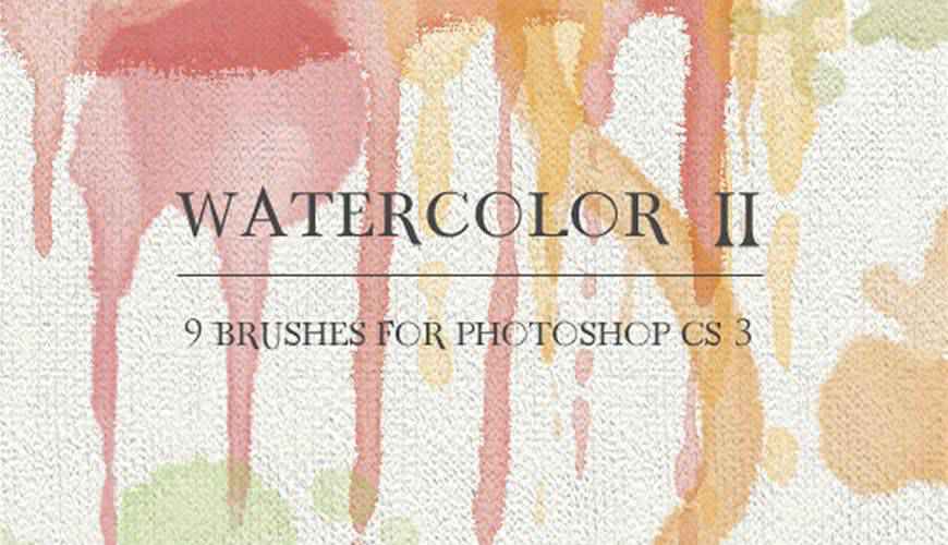 Free watercolor photoshop brushes,