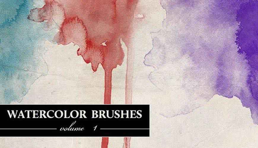 Free watercolor photoshop brushes,