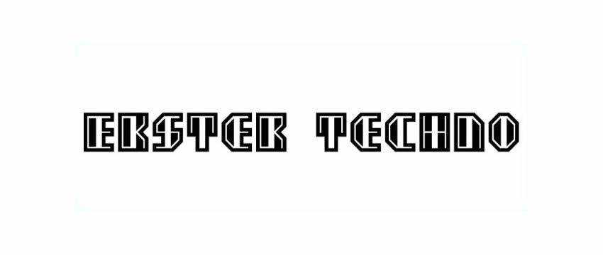 Ekster Techno Fonts free download