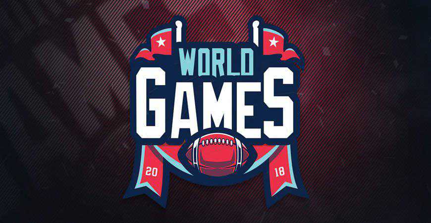 Worlds Games Sports Logo Template gamer video game