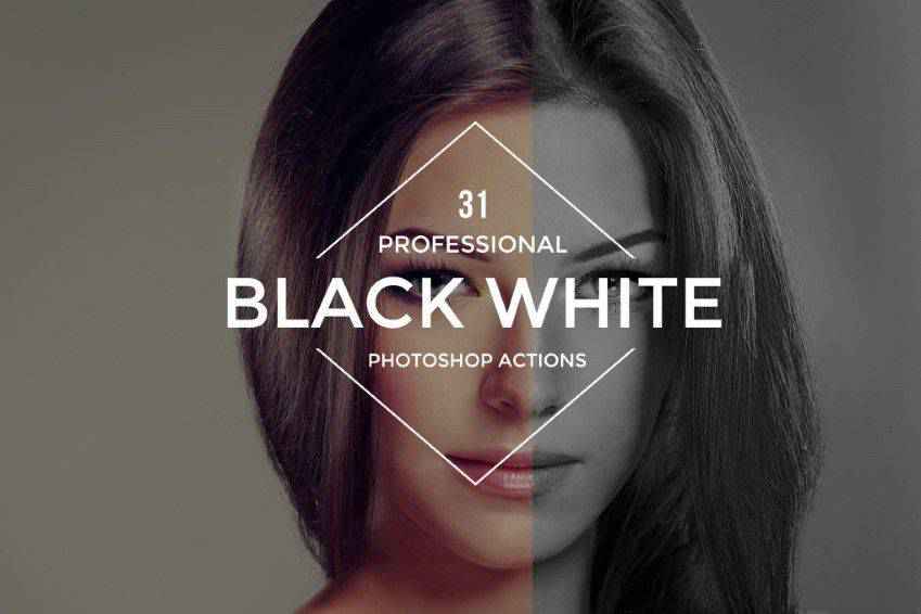 Black White Photoshop Actions