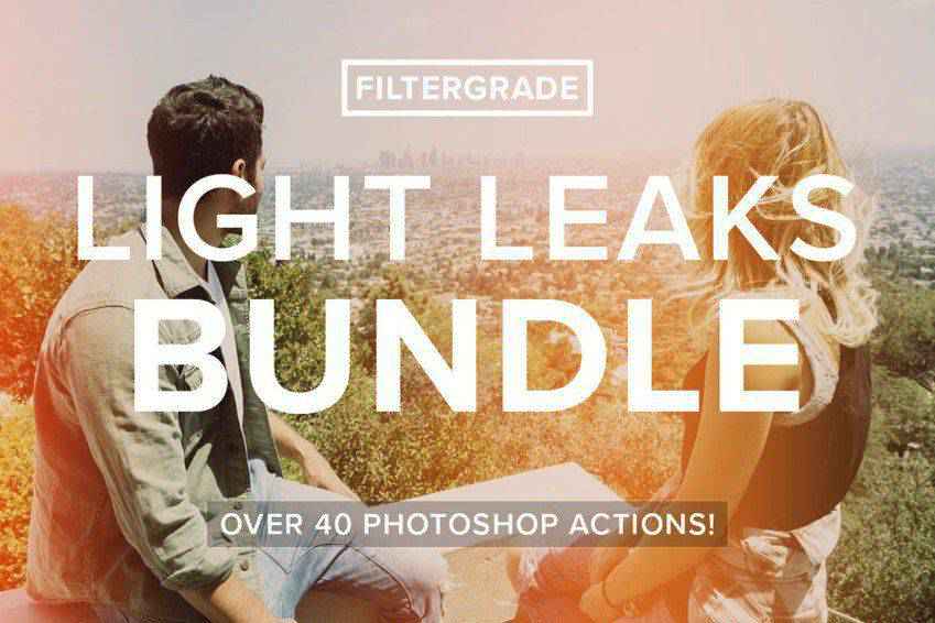 FilterGrade Light Leak Photoshop Actions
