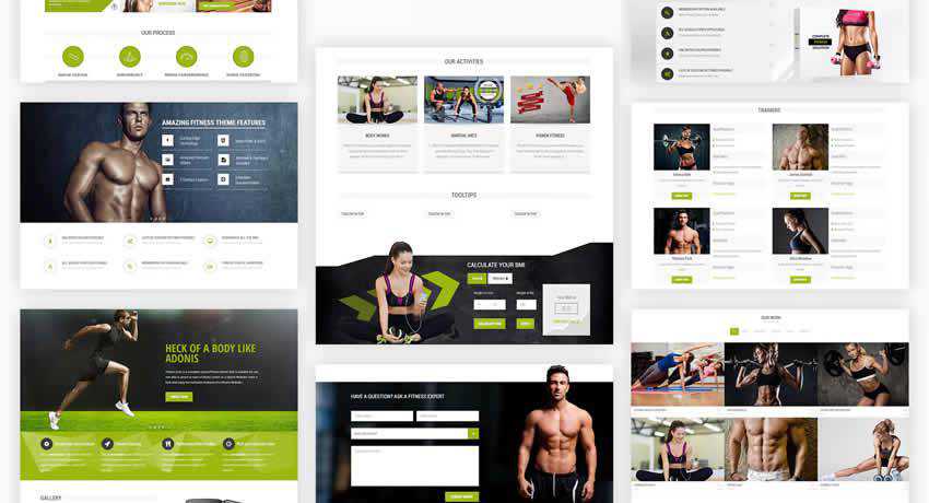 Fitness Zone sport fitness web design inspiration ui ux